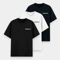 Essential Tee Bundle  [Black, White, Navy-Blue]