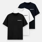 Essential Tee Bundle  [Black, White, Navy-Blue]