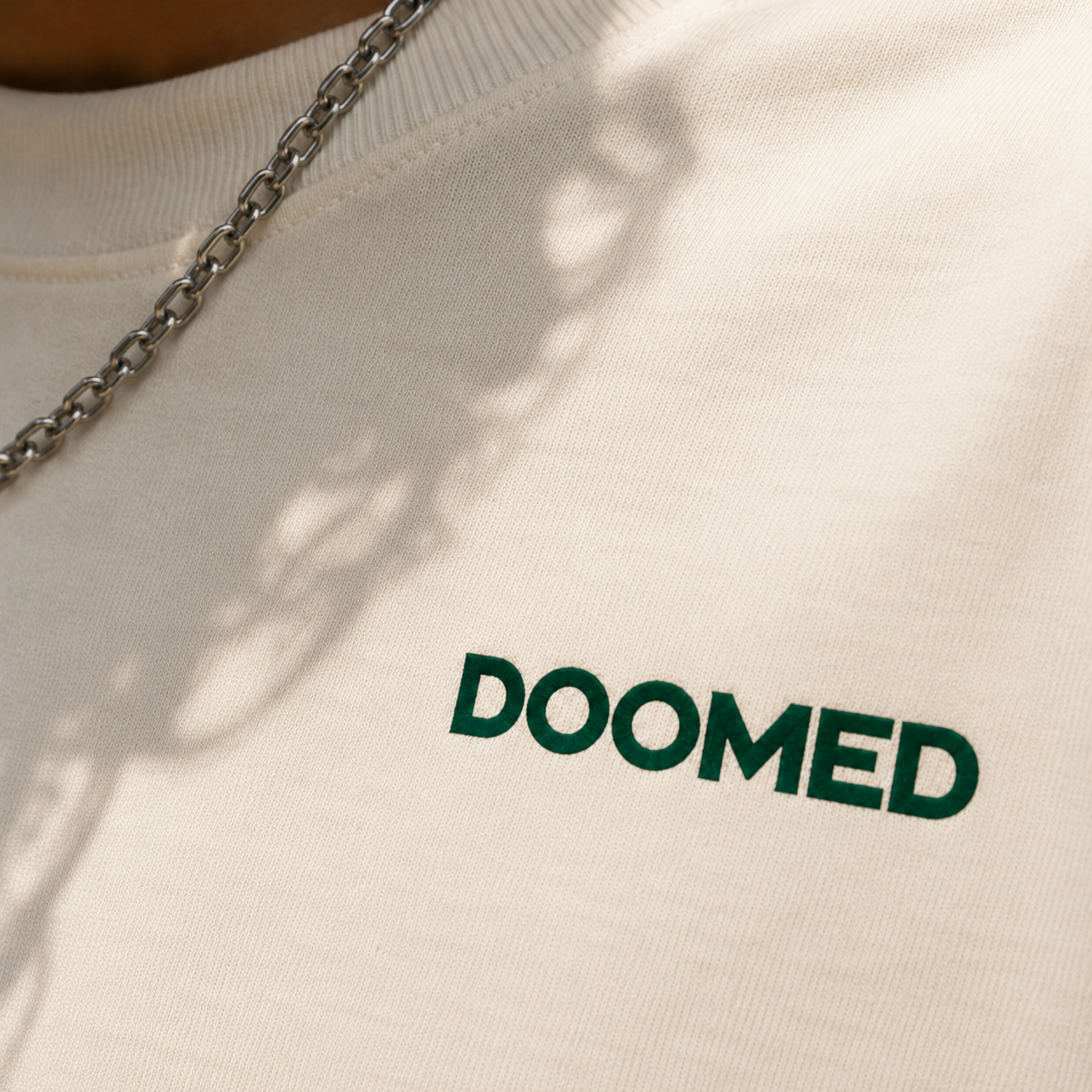 Doomed Edition-Off White Oversized T-Shirt