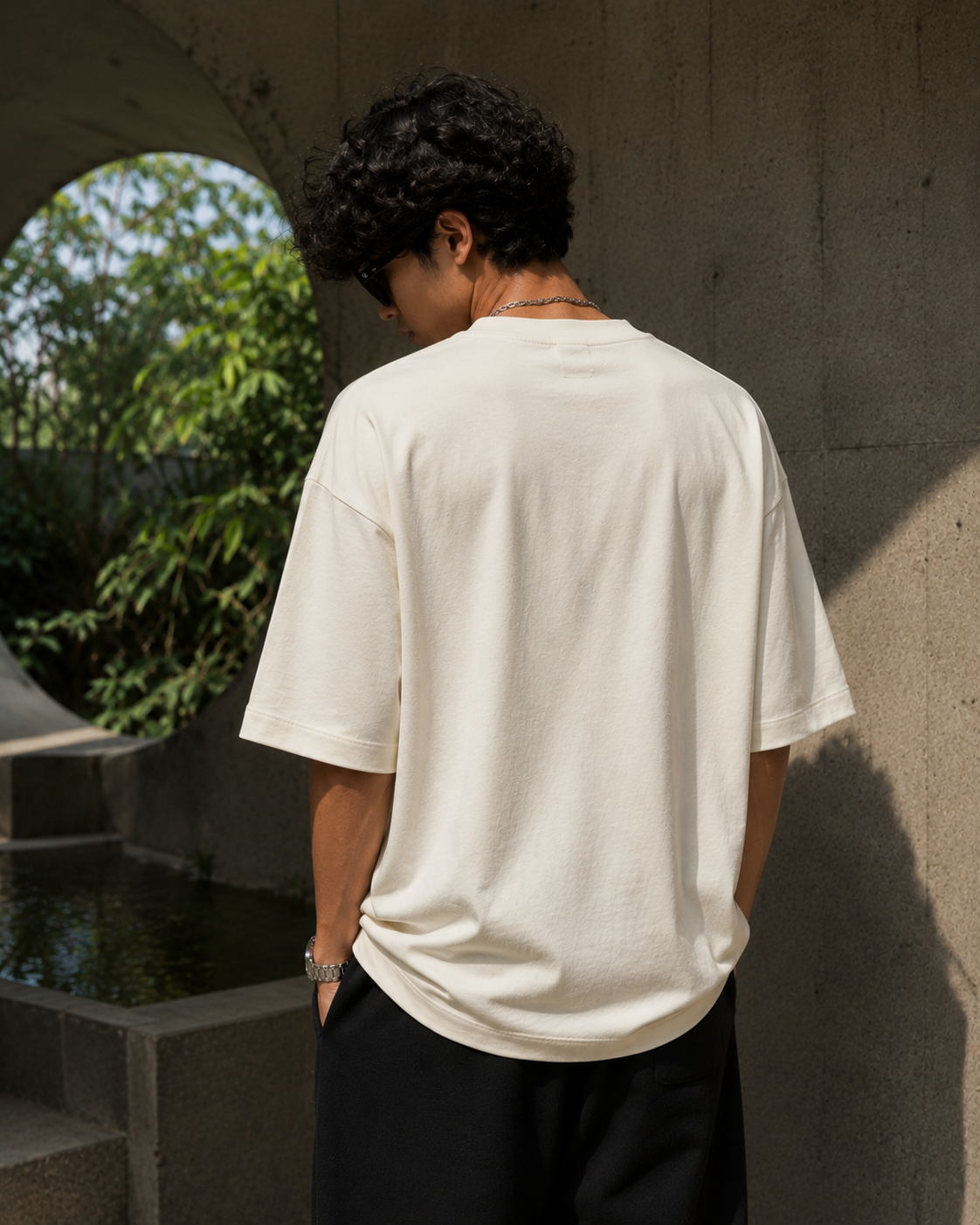 Coffee Edition-Off White Oversized T-Shirt